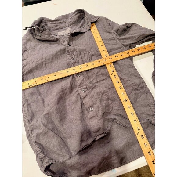 Abercrombie & Fitch Linen Collection Button Up Shirt XS Gray Long Sleeve - Picture 7 of 7